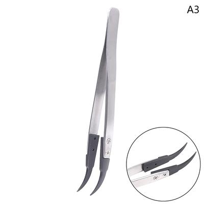 Handle Stainless Tweezers Antistatic For Watch Hands Installation Work