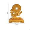 Feng Shui Statue Good Fortune Sculpture Wealth Lucky Figurine Metal Ornament for Office