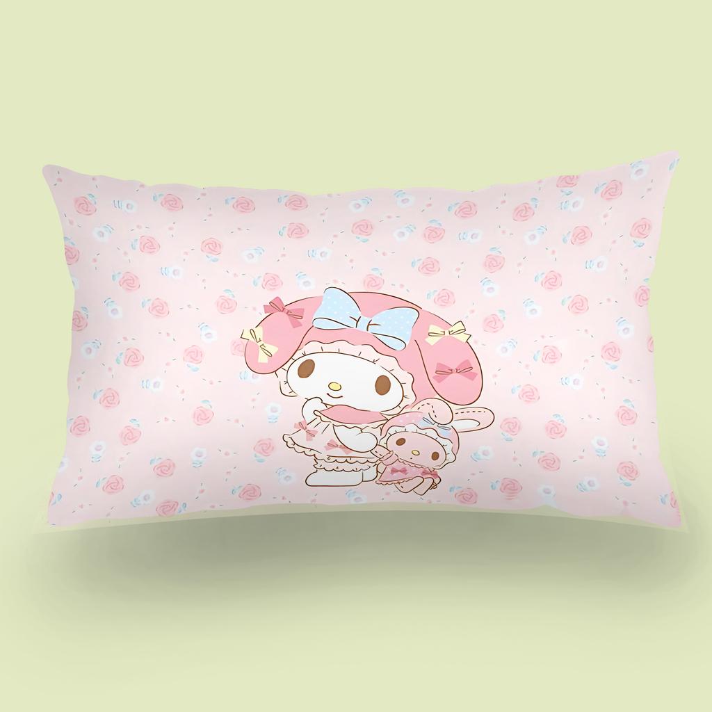 Cartoon My Melody Pillow Covers Cartoon Sofa Decorative Home Double-sided Printing Short Plush Cute Cushion Cover