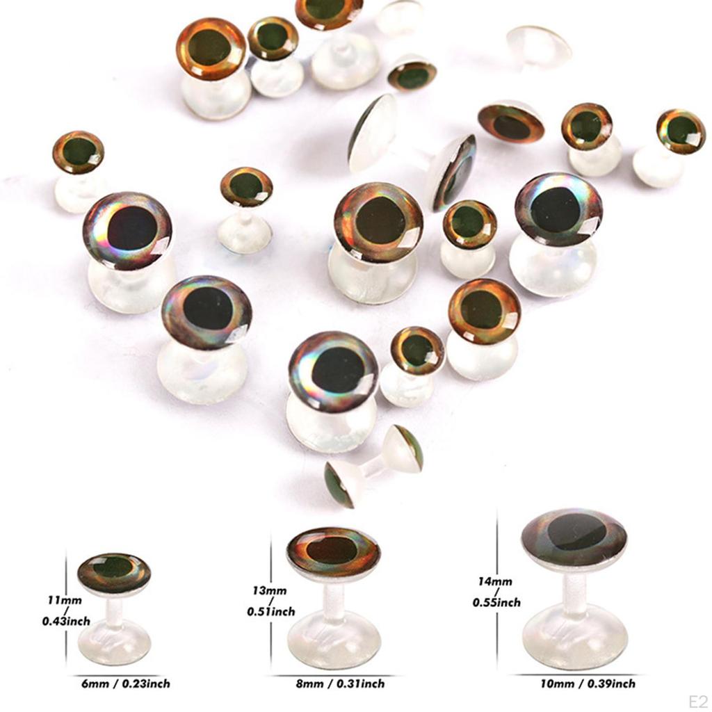 Tying 5pcs Painted Eyes Dumbbell Rounded Beads Material Transparent D ( Color Is )