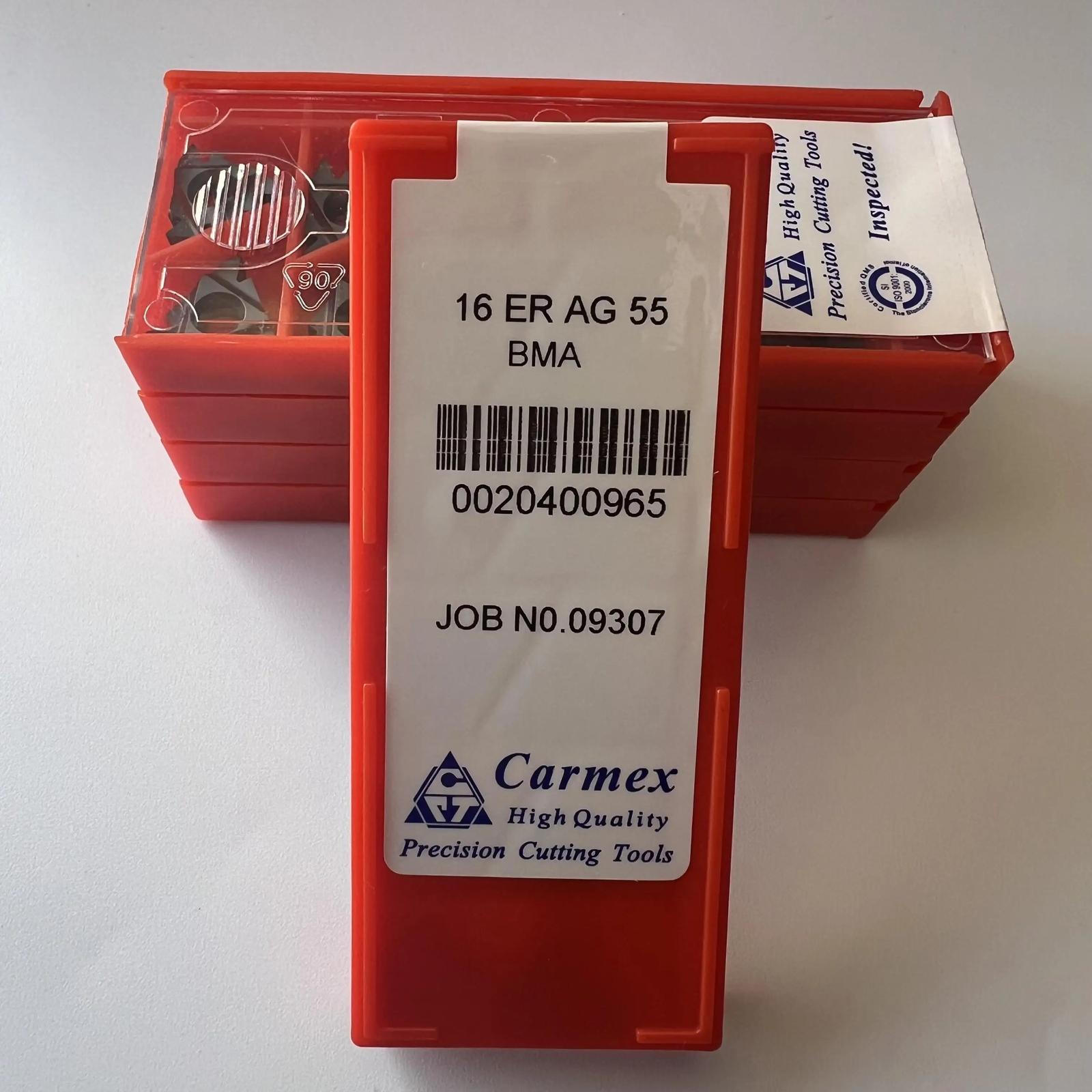 

Original / 16ERAG55 BMA / Industrial indexable Carbide Inserts 10 Pcs