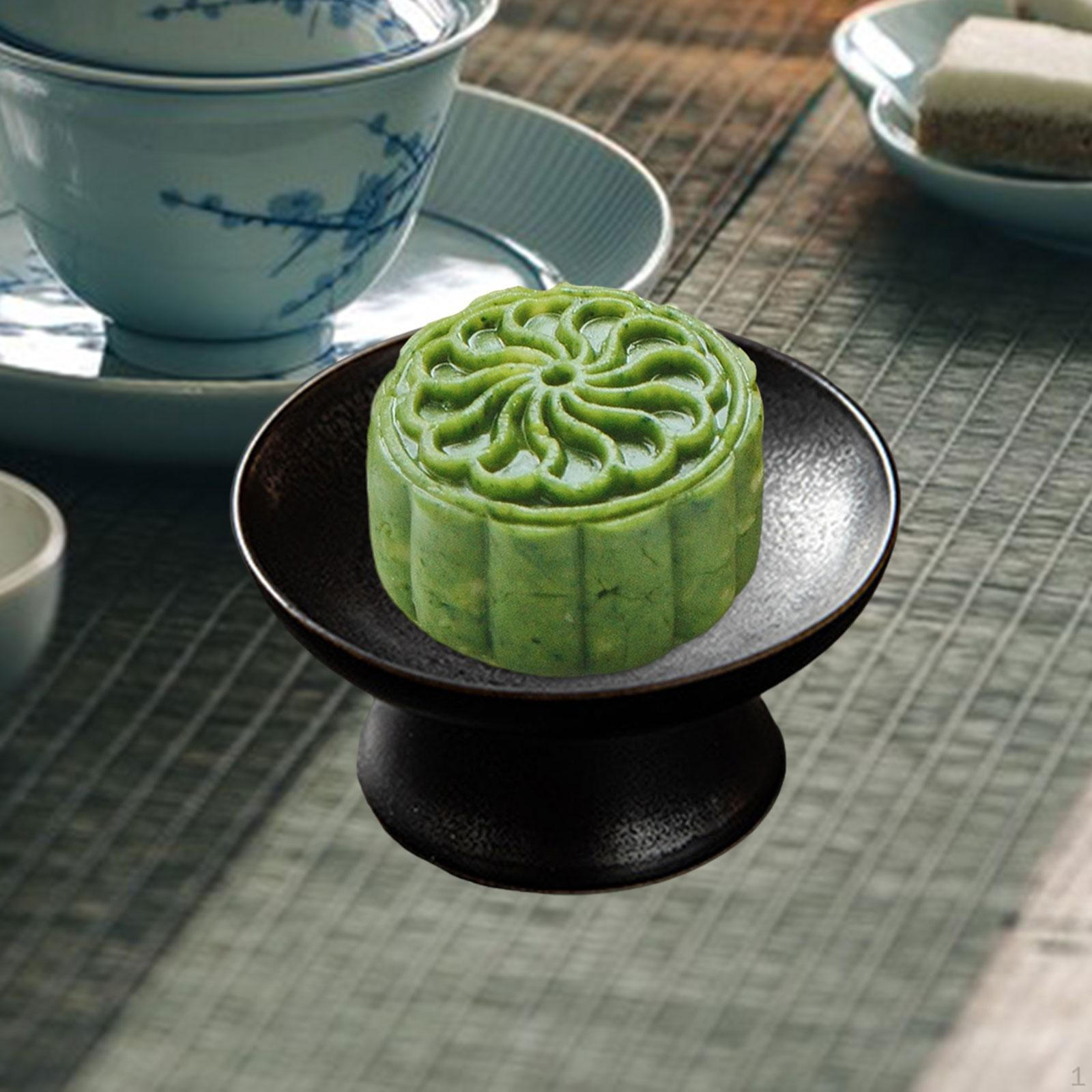 

Керамический поднос сервировочное блюдо круглый фермерский фруктовый дисплей десерт для печенья орехов чёрный