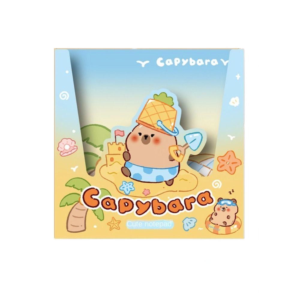 

Stationary Capybara Note Paper Decorative Tags Cute Capybara Memo Pad Office Supplies