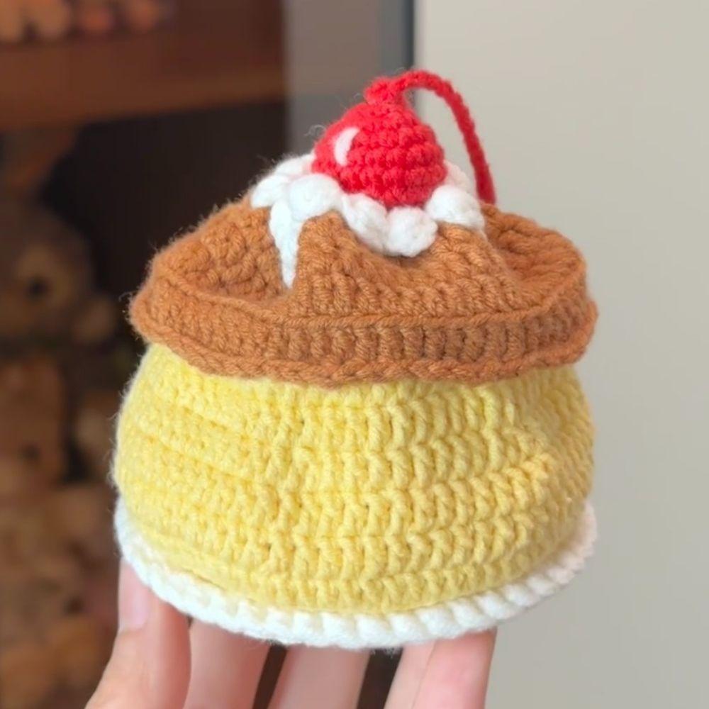 Handmade Crochet Water Bottle Carrier Fruit Shaped Water Cup Mesh Bag  On-the-Go Drinks