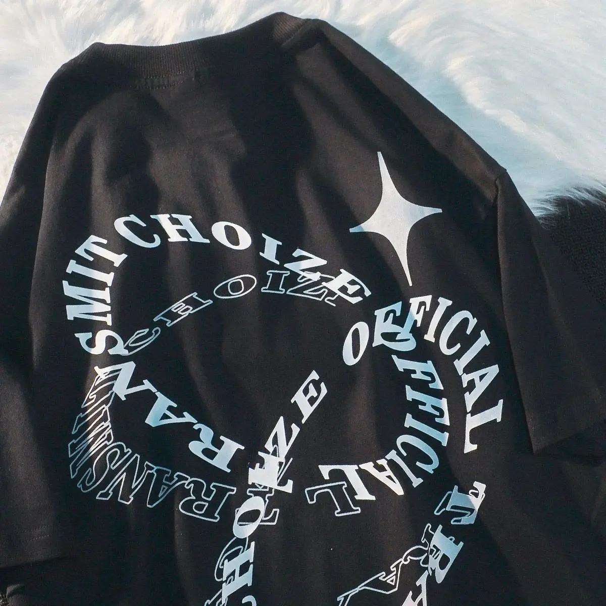 

Женская футболка с коротким рукавом Design Sense High Street Print, мужские свободные повседневные женские футболки с графическим принтом Harajuku L