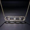 Fashion Design Seiko New Full Diamond Five Diamond Sliding Necklace Female Personality Light Luxury Clavicle Chain