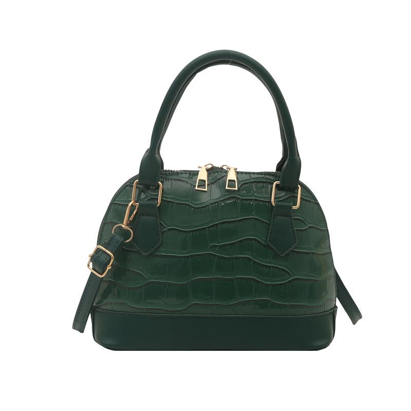 Trendige, strukturierte Damentasche, neue vielseitige Schultertasche mit Krokodilmuster, Damenhandtasche