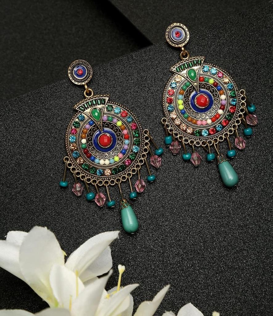 Jewellery Bohemian Multi-Color Earrings for Girls and Women