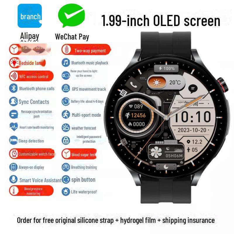 

Новые мужские спортивные смарт-часы Bluetooth — Black Technology Edition