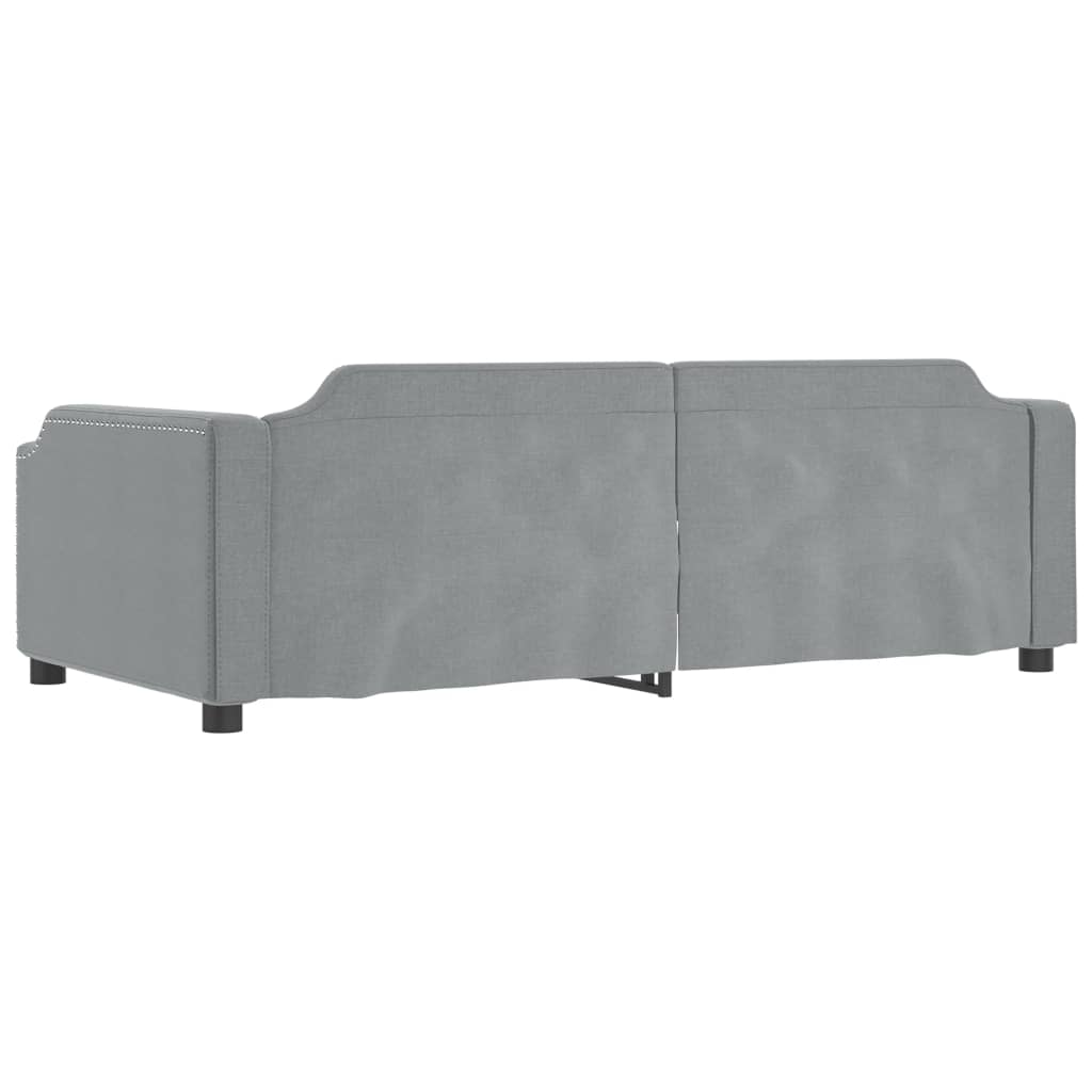 Vidaxl Sofa Rozsuwana, Jasnoszara, 90X200 Cm, Tkanina