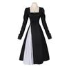 Christmas Black White Nun Outfit Dark Gothic Lolita Dress Daily Cosplay Set