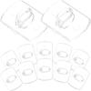 20 Pcs Licht String Befestigung Haken Wand Clips Weihnachten Abnehmbare Mini Girlande Haken Keine Spur