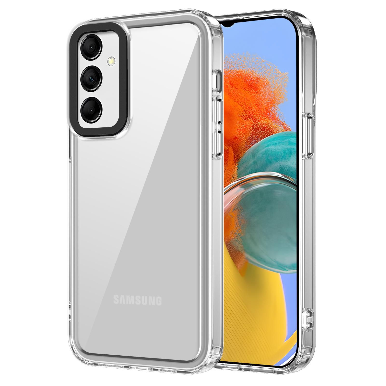 

For Samsung Galaxy M14 5G/F14 5G Case Four Corner Protection PC+TPU Phone Cover Transparent