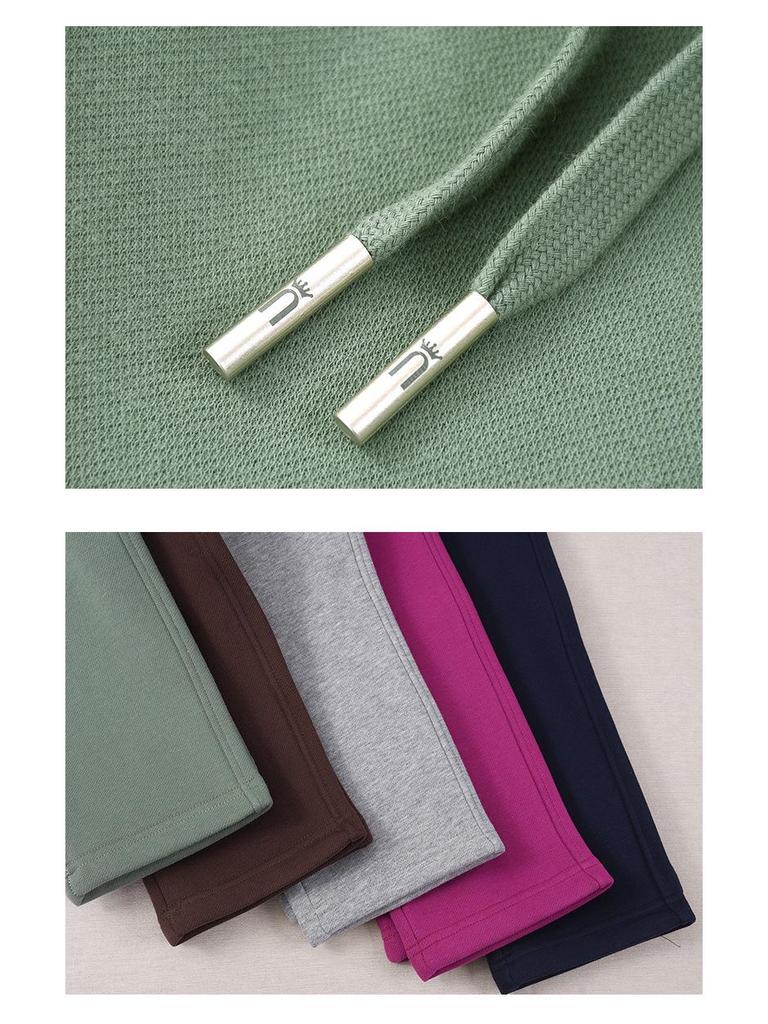 Women's Fleece-Lined Cotton Mom Pants: Warm, Loose Straight-Leg Sweatpants for Autumn & Winter 2025