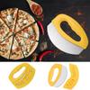 Pizza Cutter Stainless Steel European and American Style Creative Dough Cutter Semi-Circle Scraper Baking Tool Pizza Cheese 2Pcs 1