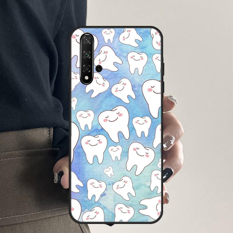 Cartoon Dentist Dental Teeth For Huawei Nova 9 10 SE 5T 12s 12i 11i Y91 Y90 Y60 Y70 Y72 Y61 P20 P40 P30 Lite P60 Pro Case