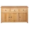 Sideboard 135 x 40 x 80 cm Solid Pine Wood Panama Pine