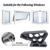Multi Duty Door Stopper Non-Slip Balcony Window Door Wedge Easy Install For Home Office Bathroom Kitchen, Track Lock & Anti-Slam