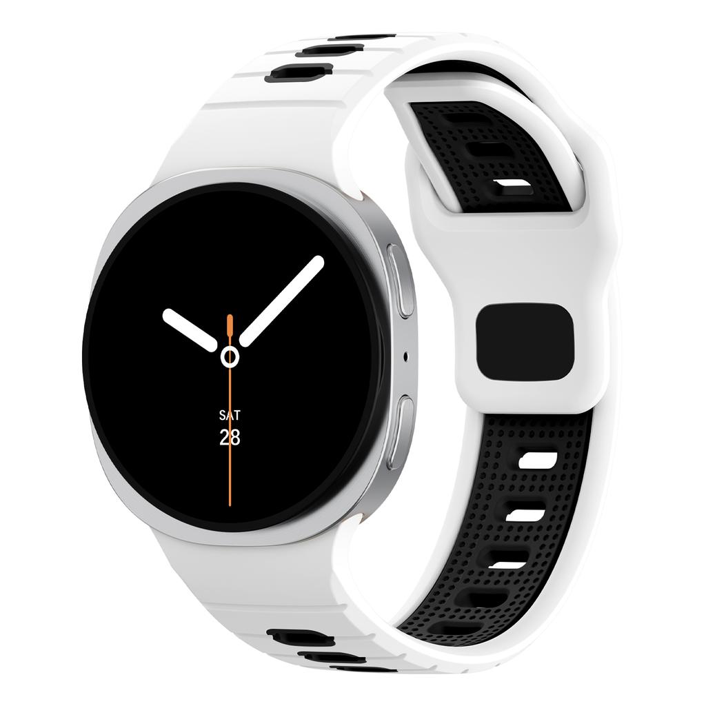 Two-Tone band for Samsung Galaxy Watch 8 strap 40mm 44mm 46mm sport silicone Breathable Bracelet correa Galaxy Watch 8 classic