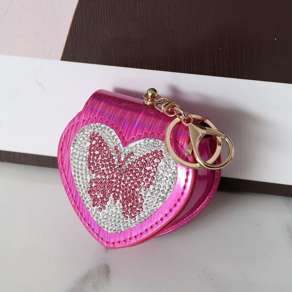 

Кошелек для монет Любовь Бабочка Сумка для монет Сумка для губной помады Сумка-брелок Женщина/Леди розы красного