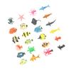 12 stk Tropisk Fisk Leke Sett PVC Pedagogisk Læring 12 stk Havdyr Figurer Sett