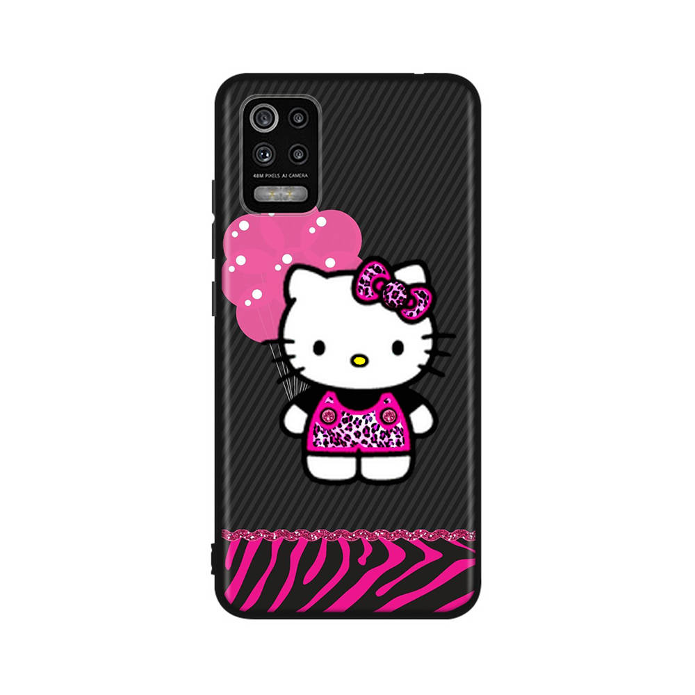 KT59 Hello Kitty Girl Case for Samsung A04 A14 A23 A34 A54 M23 M33 M52 M53 Realme 10 9 C30S C35 C55 VIVO Y02S Y21 Y33S Y51 X80 Pro Clear Cover
