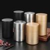Odor Proof Double Deckel Tea Tins Airtight Double Lids Tea Caddies Container  Spice Storage