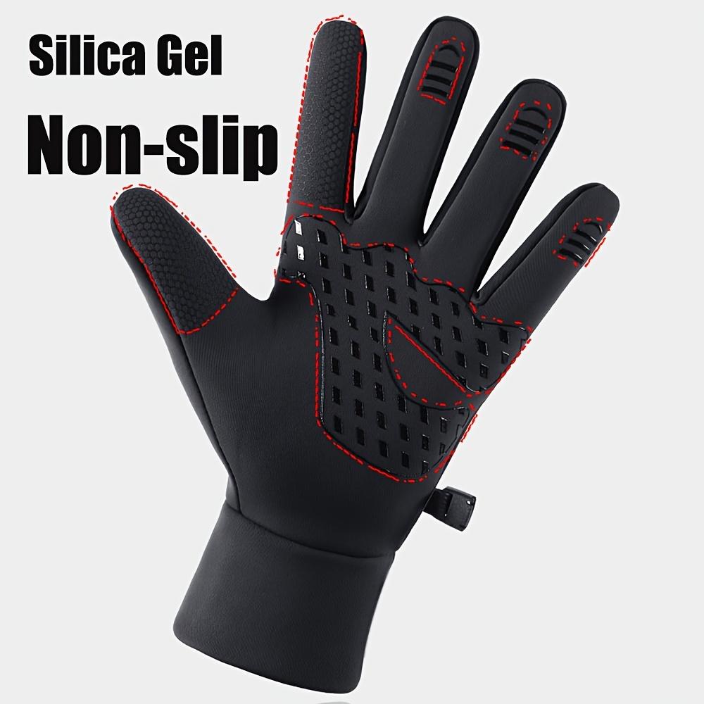 Men's Winter Outdoor Warm Gloves, Windproof Waterproof Touch Screen Gloves, Non-slip Cold Gloves, for Outdoor Running Riding Skiing Fishing Driving