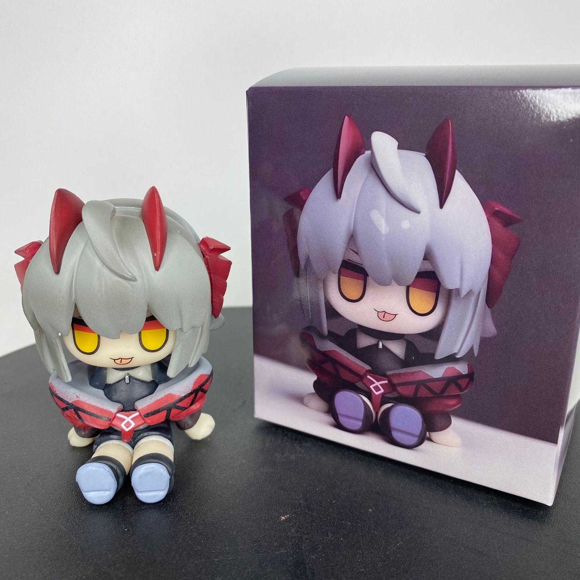 

Arknights Silent Texas Chibi Figurine Cute Desktop Ornament Collectible Anime Figurine Table Decoration Toy Gift For Otaku Anime Fans