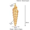 Marine Organism Sea Horse Turtle Fish Conch Shell Starfish Charm Pendant,Real 8K Gold Plated Zircon Jewelry Finding Supplies S05