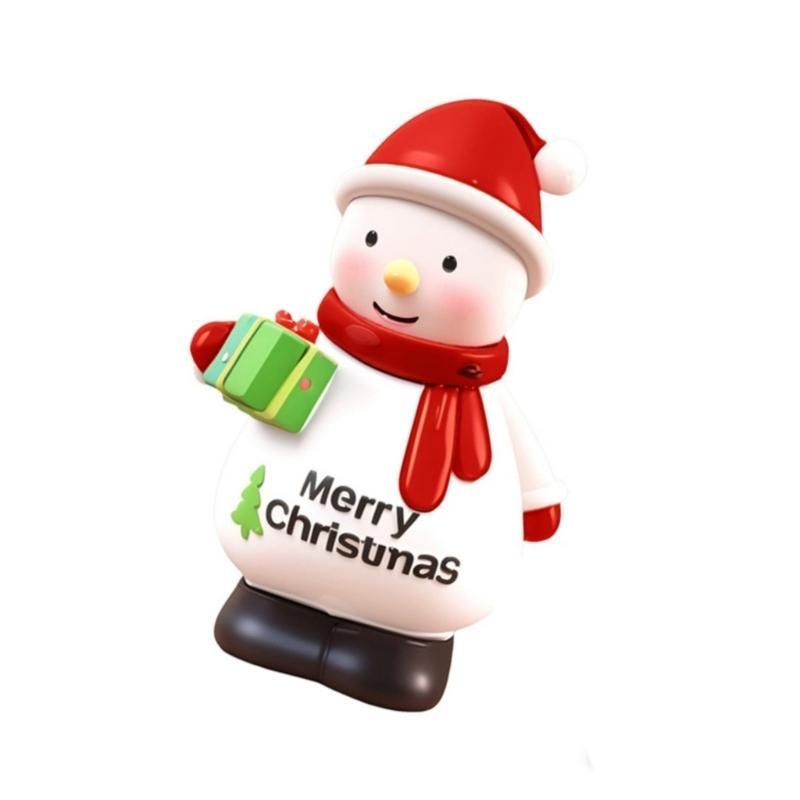Christmas Theme Unpainted Savings Box Craft For DIY Holiday Decoration PVC Resin Safe for Kids