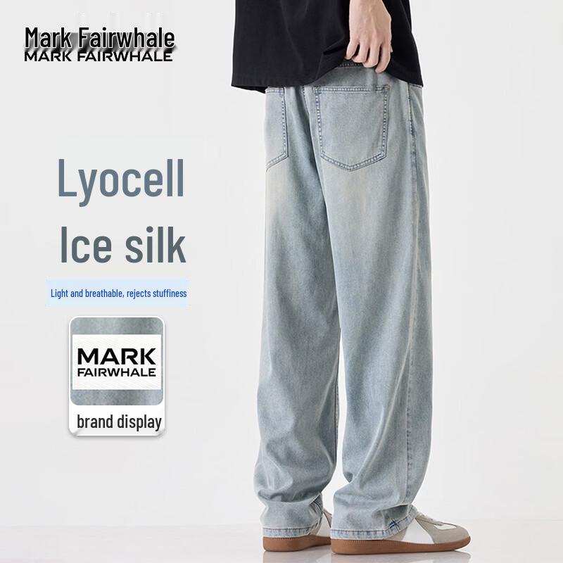 MARK FAIRWHALE Men s Tencel Cool Summer Jeans L