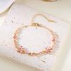 Elegant Crystal Flowers Bracelet For Women Y2K Sweet Moon Cherry Blossom Bow Zircon Bracelets Luxury Designer Jewelry Gift