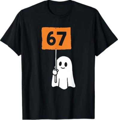 67 Meme Humor 6-7 Lustig Sechs Sieben Halloween T-Shirt