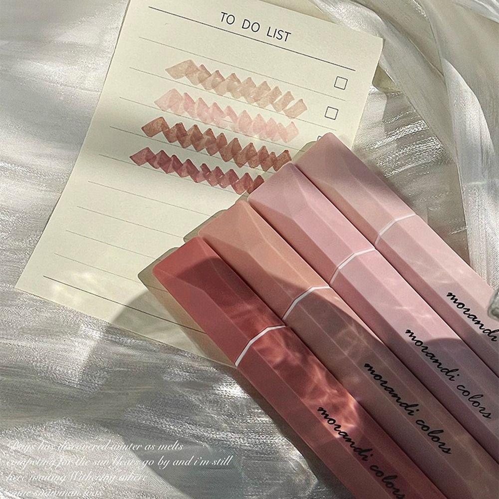 4pcs/Set Macaron Color Gradient Highlighter Pens Kawaii Graffiti Handwriting Pen  Office Supplies