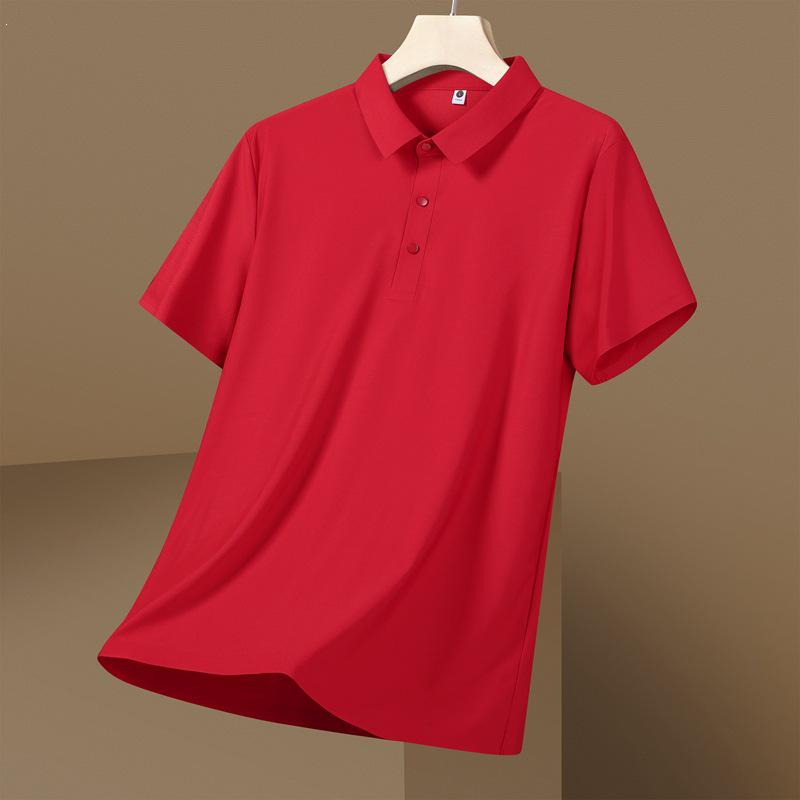 

Women s Ice Silk Seamless Polo Shirt - Solid Color, Lightweight, Quick-Dry, Perfect for Summer L
