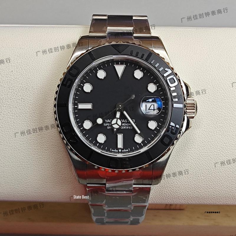 Rolex Grijs Yacht Heren Automatisch Mechanisch Horloge - Groot Wijzerplaat, Waterbestendig, Populair Model