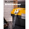 Deli Adjustable Wrench Large Opening Long Handle Universal Spanner Carbon Steel Mechanical Workshop Hand Car Repair Tools