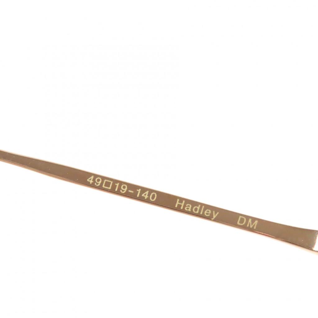Pristine OLIVER PEOPLES Glasses Hadley DM Pattern Wellington Shape Clear brown mens Used