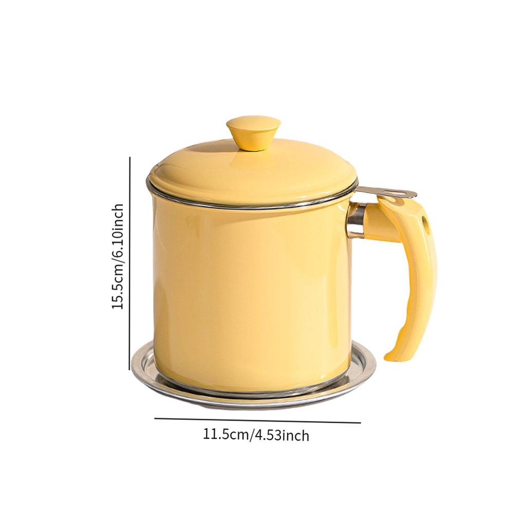 Nádoba na filtrování oleje Sítko na tuk 1400ml Kuchyňská filtrační nádoba se sítkem Nádoba na olej Všestranná nádoba na filtrování oleje pro domácnost