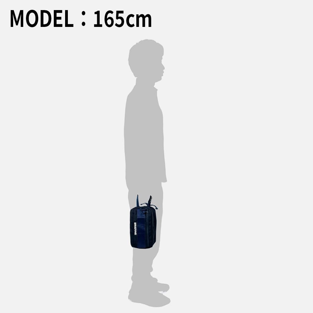 BRIEFING Turf Double Zip Pouch 1000D TURF DOUBLE ZIP POUCH NAVY Navy Golf Tote Bag F
