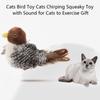 Cats Bird Cats Toy Kitten Squeaky Toy with Sound for Cats Teething Chewing Bird with Sound for Cats to Exercise Gift