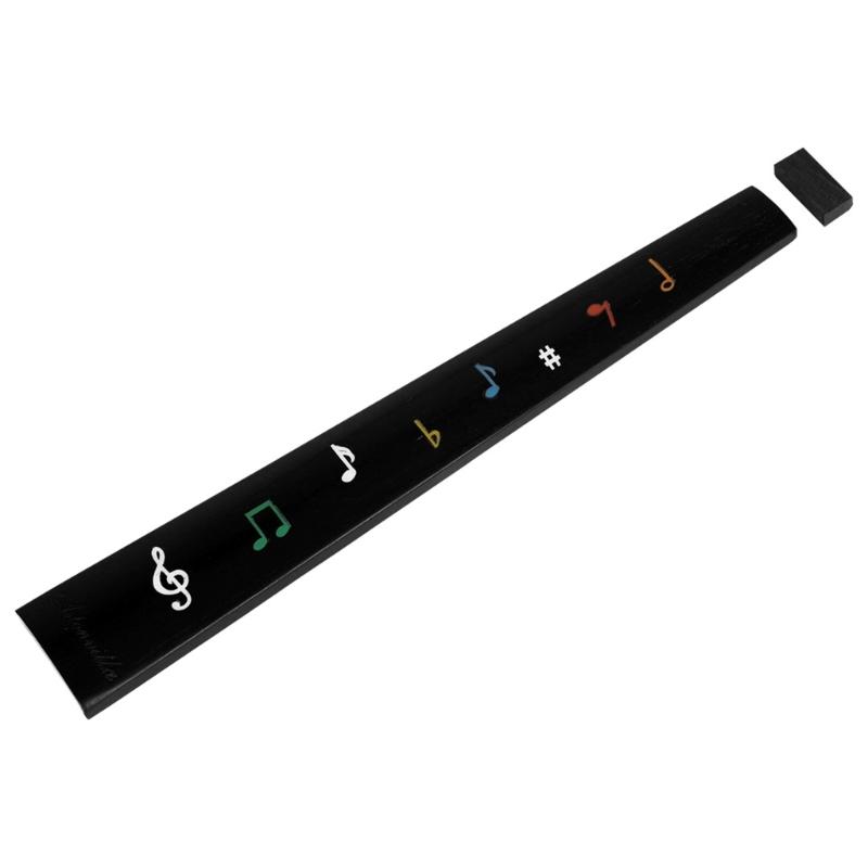 4/4 Size Violin Fiddle Replacement Accessories Violin Fiddle Finger Guides Fretboard Replacement Parts Ebony Fingerboard