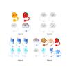 4/6/8pcs Silicone Straw Tips Cover Protection Dustproof Plugs For Straw Cap Cartoon Reusable Straw Protection Plug Accessories