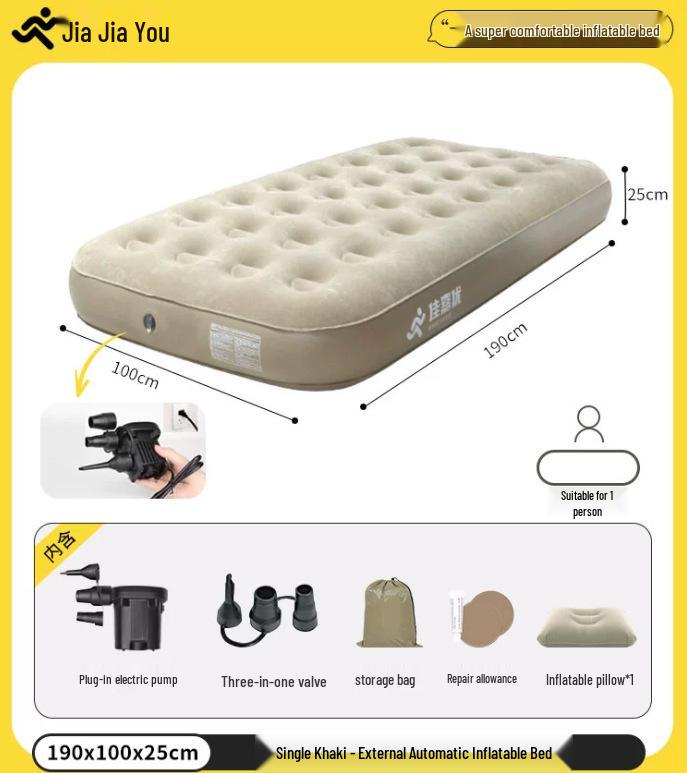 Portable Automatic Inflatable Air Mattress for Outdoor and Indoor Use
