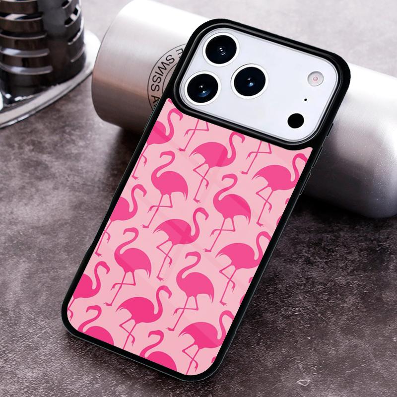 Flamingo Phone Case for iPhone 17 16 15 Pro Max Air 14 13 12 11 Plus Shockproof Cover