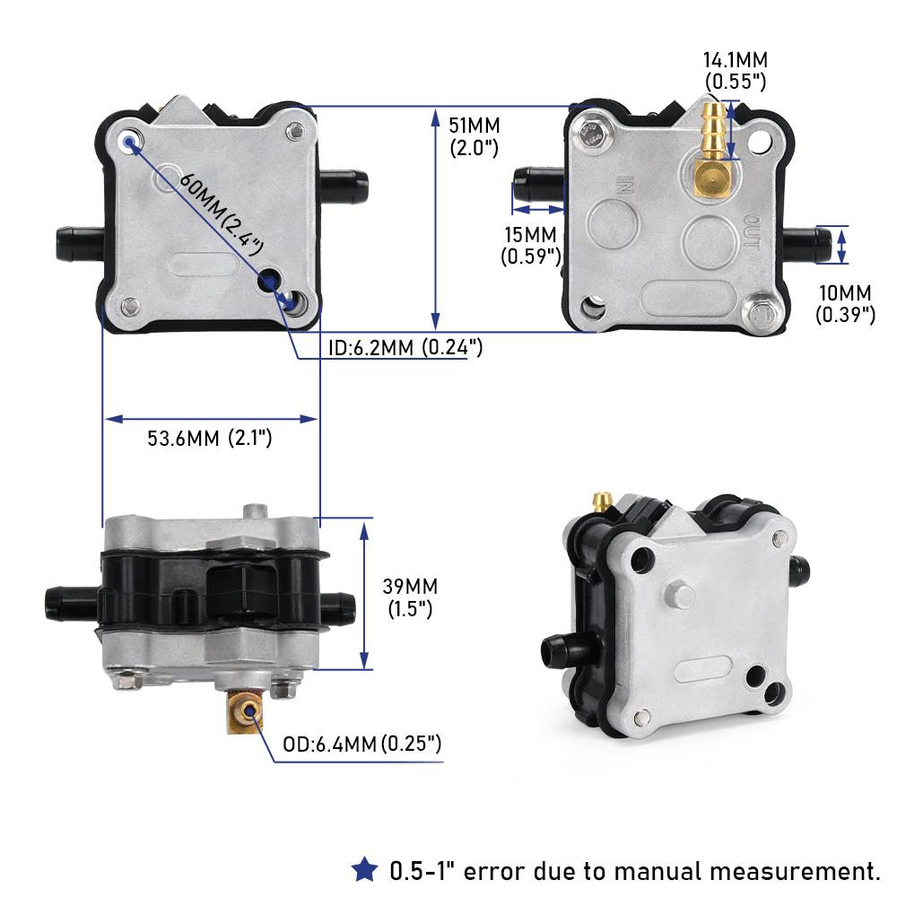 Bomba de combustível para mercúrio 35 50 60 115 225 HP motor de popa 2 tempos 30 40 45 50 55 60 65 75 80 90 100 115 125 150 175 200 225 250 300HP