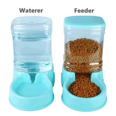 3.8L PP-Material Haustierfutterspender Haustier-Trinkbrunnen Trinknapf Automatischer Haustierfutterspender Groß Katze Hund Futterspender