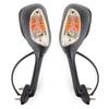Rearview Side Mirrors w/Turn Signals For Suzuki GSXR600 GSX-R750 GSXR1000 02-15