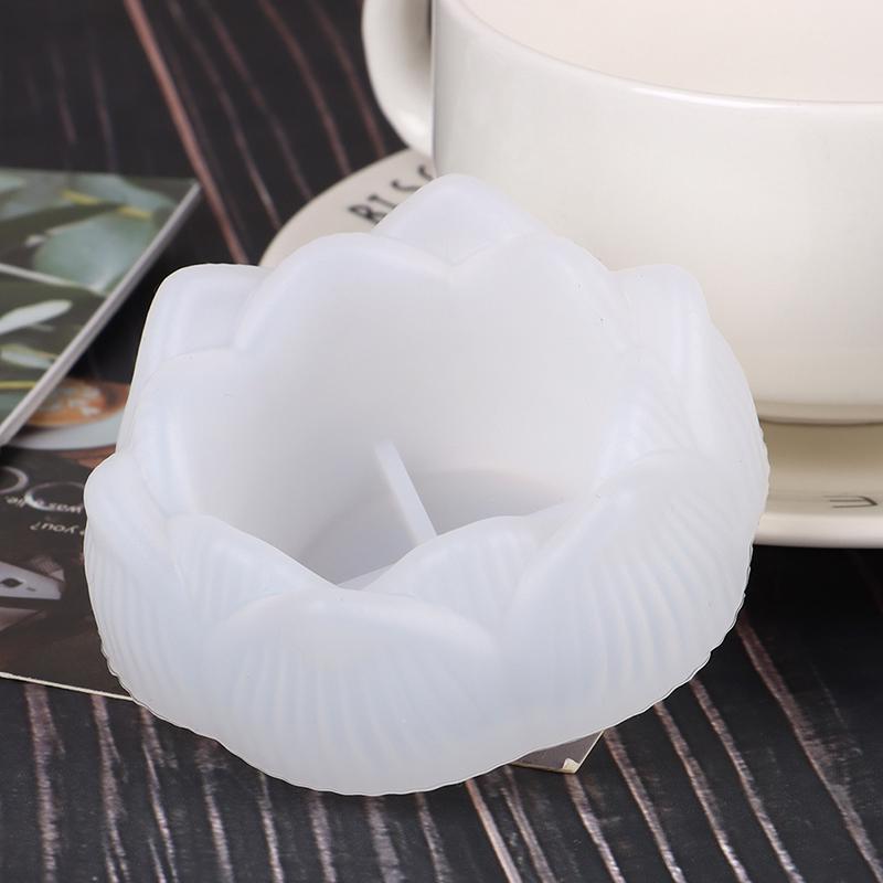 1Pc Lotus Shape DIY Silicone Mold Epoxy Resin Ashtray Crafts Making Mould